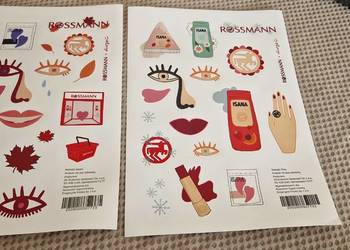 Naklejki Rossman piny pin limitowane naklejka