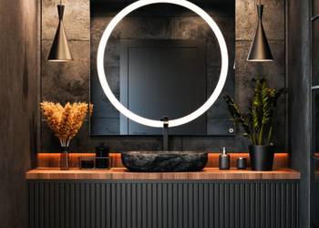 Lustro FLASH LED – okrągłe lustro łazienkowe z podświetleniem LED,