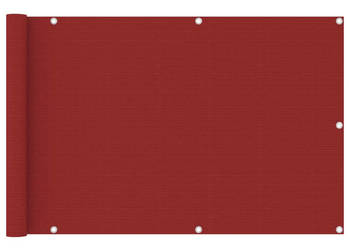 Parawan balkonowy czerwony 90x400 cm HDPE WM-311009