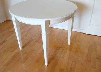 Stół biały okrągły NOVELLE