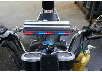 RADIO MOTOCYKLOWE Z METALU Z GŁOŚNIKAMI ALARM MP3 BLUETOOTH GŁOŚNOMOWIĄCY
