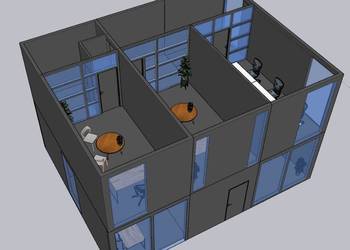 Moduły budynku prefabrykowanego do własnego montażu