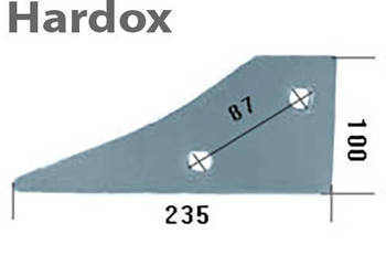 Płoza przednia HARDOX 123166/P części do pługa KRONE