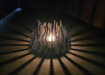 Świecznik - ognisko DIY zrób to sam