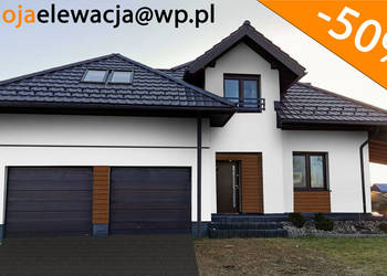 Projekt elewacji 1 sciana