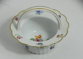Porcelainowy koszyczek / miseczka z uchem Bavaria Ullersricht-Weiden – kwia