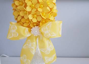 Jajko wielkanocne żółte handmade