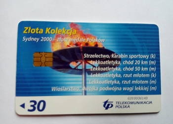 Karta telefoniczna Olimpiada w Sydney 2000r., 30 impulsów