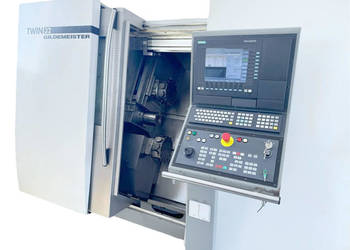 Tokarka CNC GILDEMEISTER TWIN 32 | zobacz FILM |2x wrzeciono, 2x rewolwer