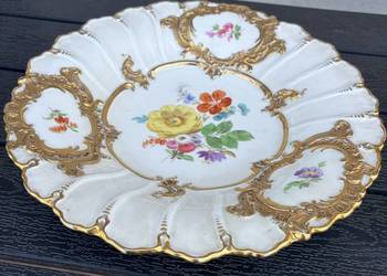 Elegancka porcelanowa patera, antyk.