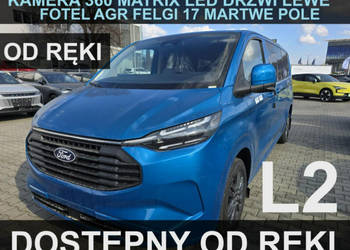 Ford Transit Custom Plug-in Limited 232KM L2 8-osob. Kamera 360 AGR Matrix…