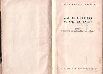 (0125) ZWIERCIADŁO W OKRUCHACH (SZKICE O POWIEŚCI AMERYKAŃSK