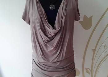 Tunika z krótkim rękawem opinająca rozmiar 38/40