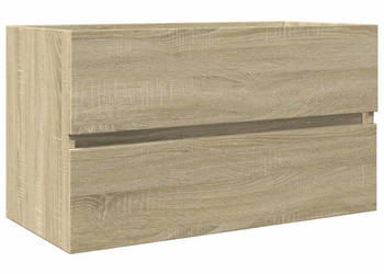 Szafka pod umywalkę dąb sonoma 80x385x45 cm płyta wiórowa WM-849637