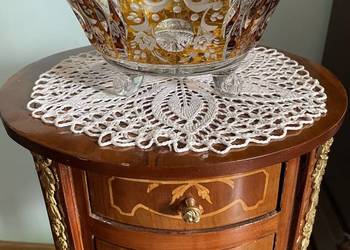 Miska z krysztalu ze starej huty Jozefina . Palona na 6 pol i grawerowana. Miska z krysztalu ze starej huty Jozefina . Palona na 6 pol i grawerowana.