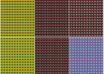 Zestaw naklejek na rozdzielnice kwadraty PEN PE N L1 L2 L3