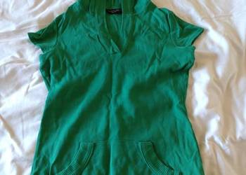 Bluza zielona krótkie rękawy kaptur Dorothy Perkins