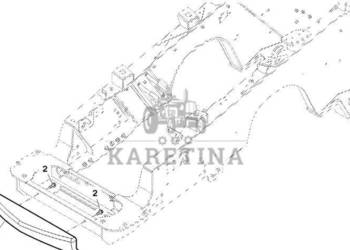 John Deere 9470RX - Zderzak R296504 (Gąsienice i obciąźniki)