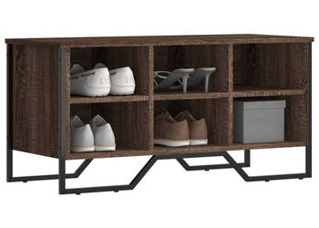 Szafa na buty brązowy dąb 90x38x455 cm WM-848643