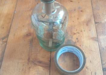 Sztuka ludowa Krucyfiks w butelce