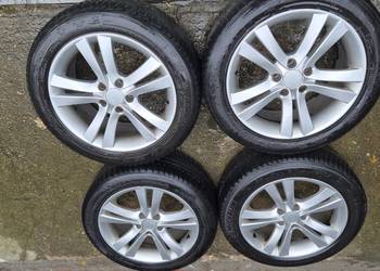 Felgi aluminiowe Aluett 5x112 8jx17 ET35 zimowe opony Hankook Michelin