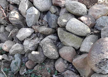 Kamień polny otoczak bruk skalniak grill płot ścieżka ogród