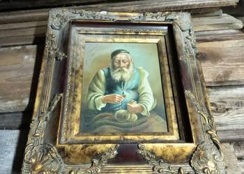 Stary obraz na szczęście bogactwo z żydem