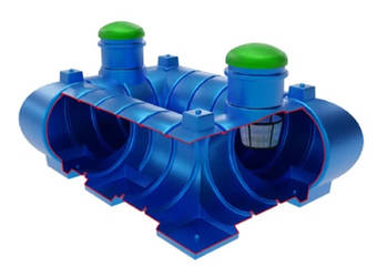 ZBIORNIK NA WODĘ DESZCZOWĄ 4000L NISKI