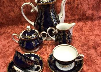 Serwis mokka Reichenbach 6 osob kobalt