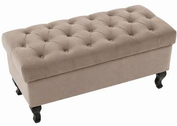 Pufa ludwik 100x40x45 na nogach drewnianych