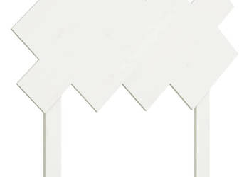 Wezgłowie łóżka białe 92x3x81 cm lite drewno sosnowe WM-819201