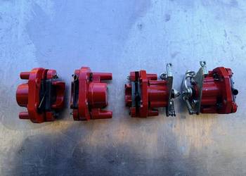 ZACISKI HAMULCOWE PRZÓD TYŁ LIGIER MICROCAR CZERWONE ORYGINAŁ