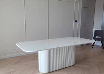 STÓŁ FUNDIO, lamel półwałek, AKANT Meble