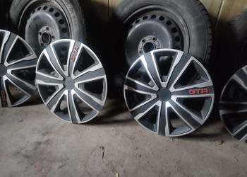 Felgi stalowe (5x108) opony zimowe 205/55 R 16. Kołpaki