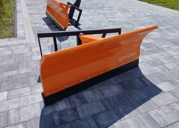 Pług śnieżny do wózka widłowego 2 m na widły, mechaniczny