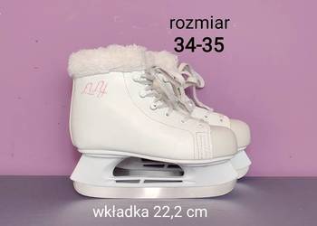 Łyżwy dla dzieci - uniwersalne - rozmiar 34/35 - wkładka 22,2 cm [#54]