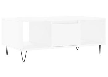 Stolik kawowy biały 90x50x365 cm materiał drewnopochodny WM-830588