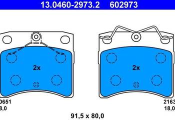 Klocki hamulcowe ATE 13.0460-2973.2 VW T4 od 1991-