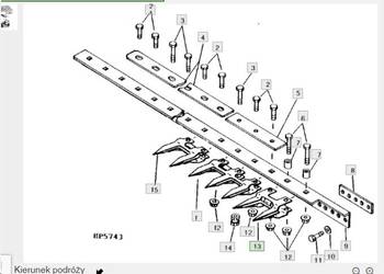 Bagnet john deere schumacher lewa strona hedr 822, 825