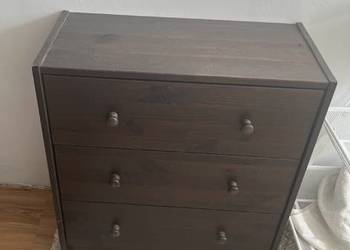 Ikea Drewniana komoda z 3 szufladami, odbiór osobisty Warszawa