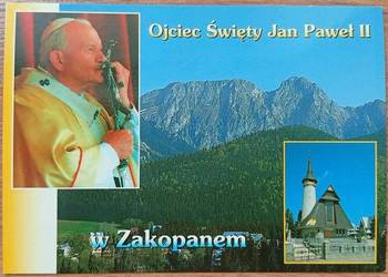 Pocztówka - Ojciec Święty Jan Paweł II w Zakopanem , stempel pamiątkowy