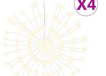 vidaXL Ozdoby świąteczne ze 140 lampkami LED, 4 szt（SKU:356220）