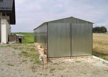 Garaż Blaszak Magazyn Wiata 13,5x3,3 Z PODWÓJNĄ PODŁOGĄ I OŚWIETLENIEM