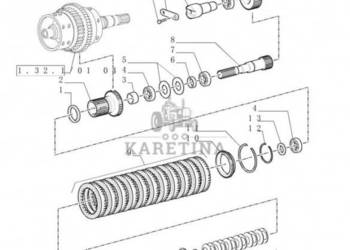 New Holland T6010 Wałek 322mm l 5185169