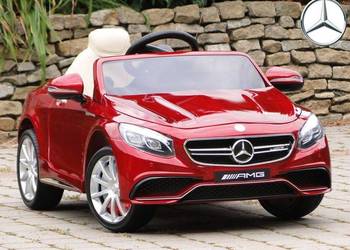 Mercedes AMG S63 Lakierowany Silnik 2X45W 12V Skóra Eva Wawa