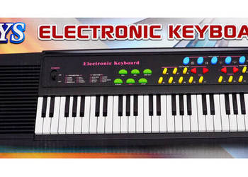 Organki, pianinko, keyboard z mikrofonem, 50 cm