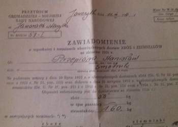 Zaświadczenia i nakazy z PRL