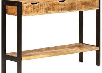 vidaXL Szafka z 3 szufladami, 110x35x75 cm, lite drewno mango（SKU:247406）