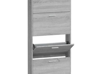 Szafka na buty szary dąb sonoma 59x17x150 cm WM-342524