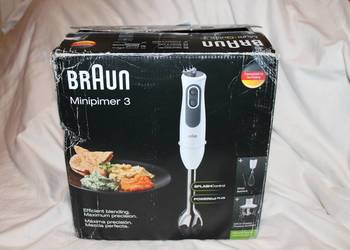 Blender ręczny Braun Miniprimer 3 (MultiQuick 3) z końcówkami nowy